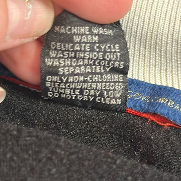 Marithe Francois Girbaud Track Jacket Mens 2XL Full Zip Black Y2K 90s Grunge - Picture 7 of 8